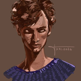 набросок парня 