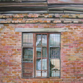 Стена из кирпича. Окно
