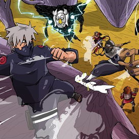 Какаши против Какузу