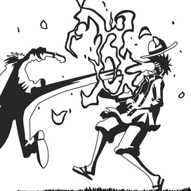 луффи против санджи