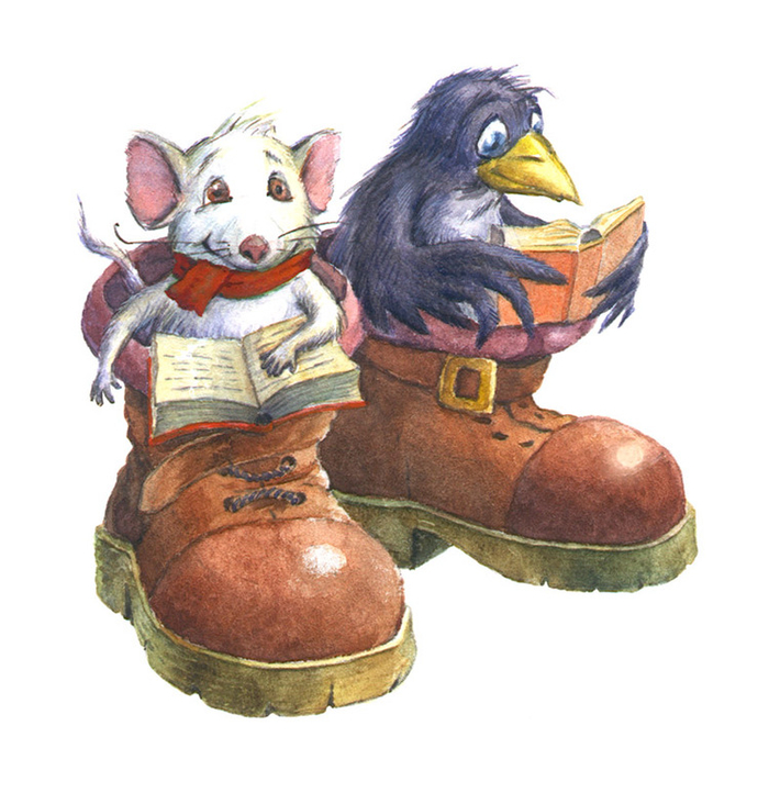Мышка и Ворона - читатели