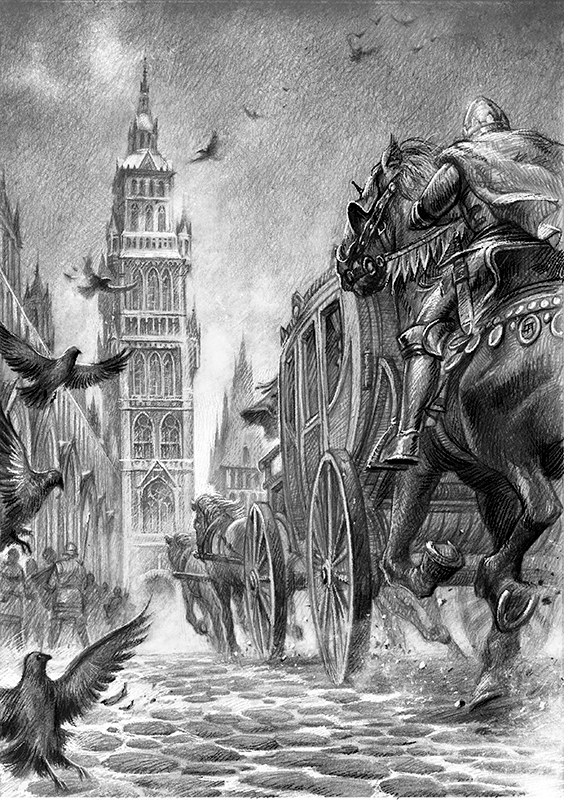 Иллюстрация к произведению Р. Суржикова "Кукла на троне"