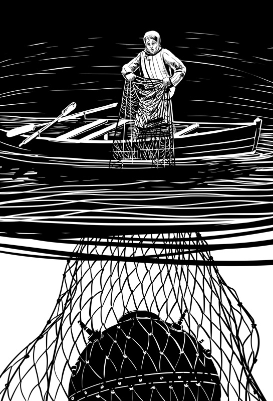 Мина в сетях