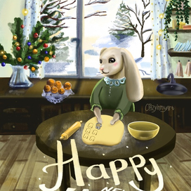 Новогодний кролик