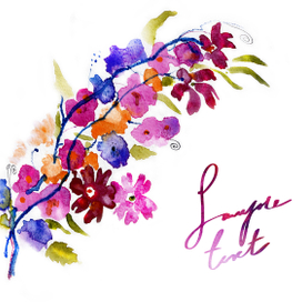 Акварельная открытка