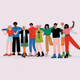 Люди обнимаются