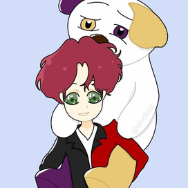 Парень с мишкой