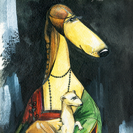 Серия «Шедевры дивописи». Дама с горностаем.