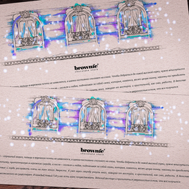 Дизайн вкладыша в коробки конфет ручной работы