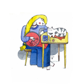 Вышивальщица