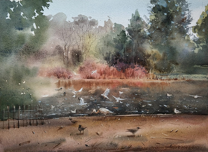 У старого пруда