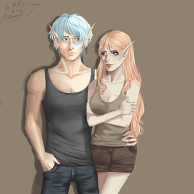 Rebella and Ainon in real life