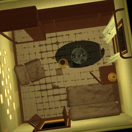 3D комнатушка, вид сверху