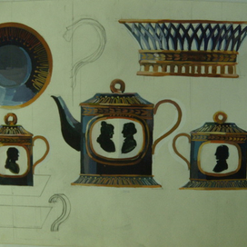 разработка сервиза на основе одного предмета