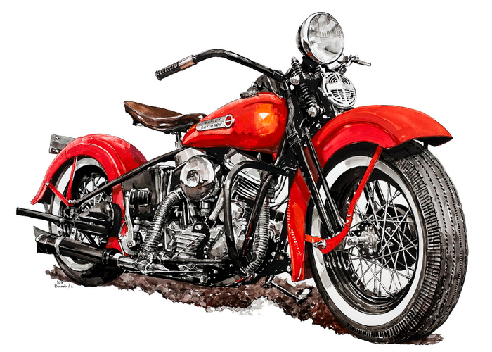 мотоцикл 1948 Harley-Davidson EL