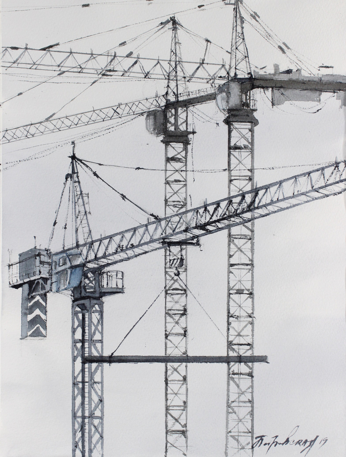 Стройка. День.