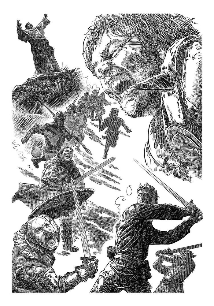 Дорога в сказку, Иллюстрация № 6 - Засада у дороги.