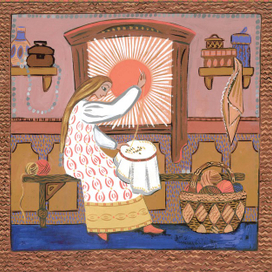 Иллюстрация к сказке "Аленький цветочек"