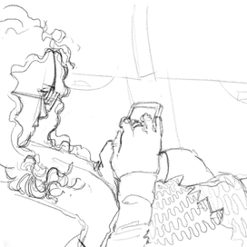 Живой скетч