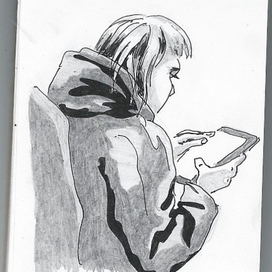 Девушка с планшетом