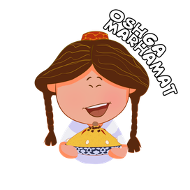 Стикер "Девочка"