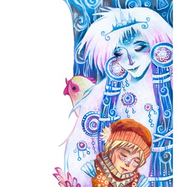 Иллюстрация к сказке Г.Х. Андерсена "Снежная королева"