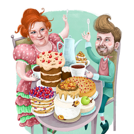 Иллюстрации к сказке "Сладкие шалости"