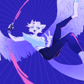 Кошка-граффитист