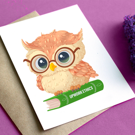 Маскот сова для отдела этики