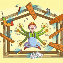 Иллюстрация для баннера строительно-монтажной организации