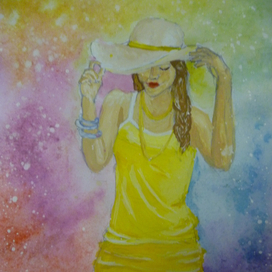 Девушка в желтом