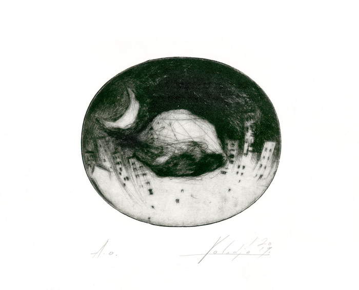 ...Ночная косточка... офортная 