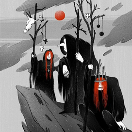 Иллюстрация к "Макбет" Уильям Шекспир