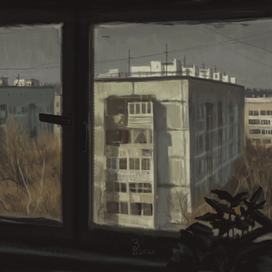 Stady work Вид из окна