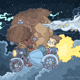 Волан-де-морт и небесный мопед!