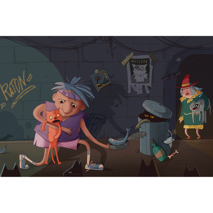 Переулок бездомных котов