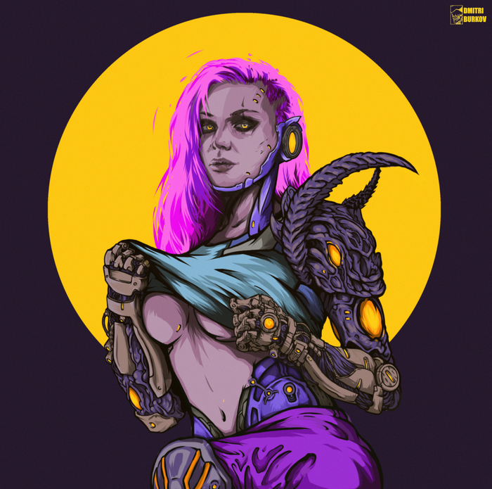 Кибер девушка