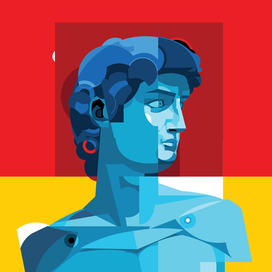 Давид - оммаж Микеланджело.