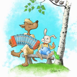 Волк и зайц