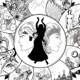 Иллюстрации к сборнику стихов О. Немцовой 