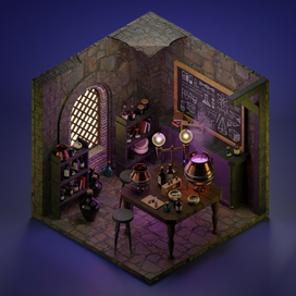 Potion Class | Environment Design | Blender