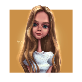 Портрет девушки стилизованный