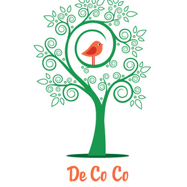 Логотип-иллюстрация для творческой студии "De Co Co"