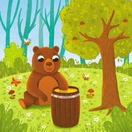 Мишка в лесу