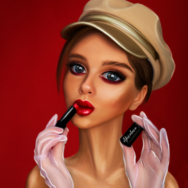 Помадный арт