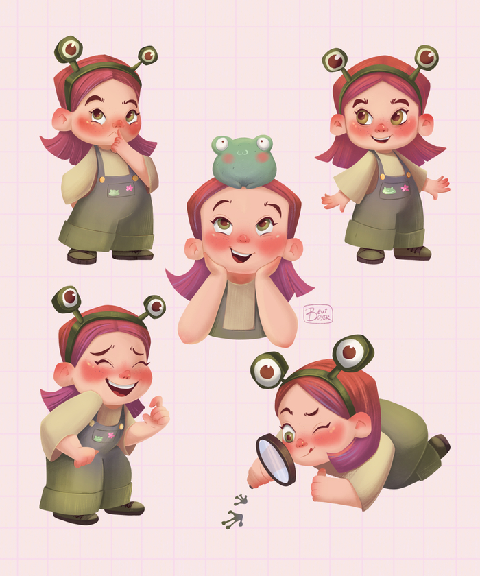 Разработка персонажа для детской книги 