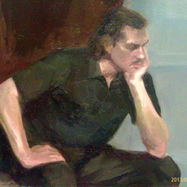 портрет с руками,учебная