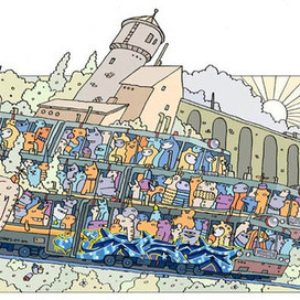 давака в транспорте