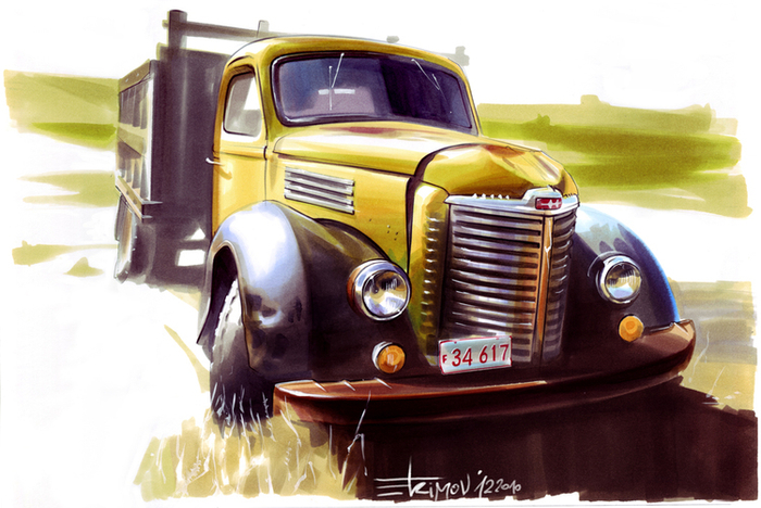 Rusty International Truck