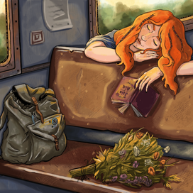 Девушка в поезде